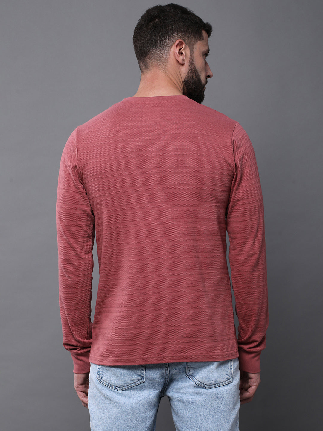 Mens Full Sleeve Round Neck Regular Fit T-Shirts