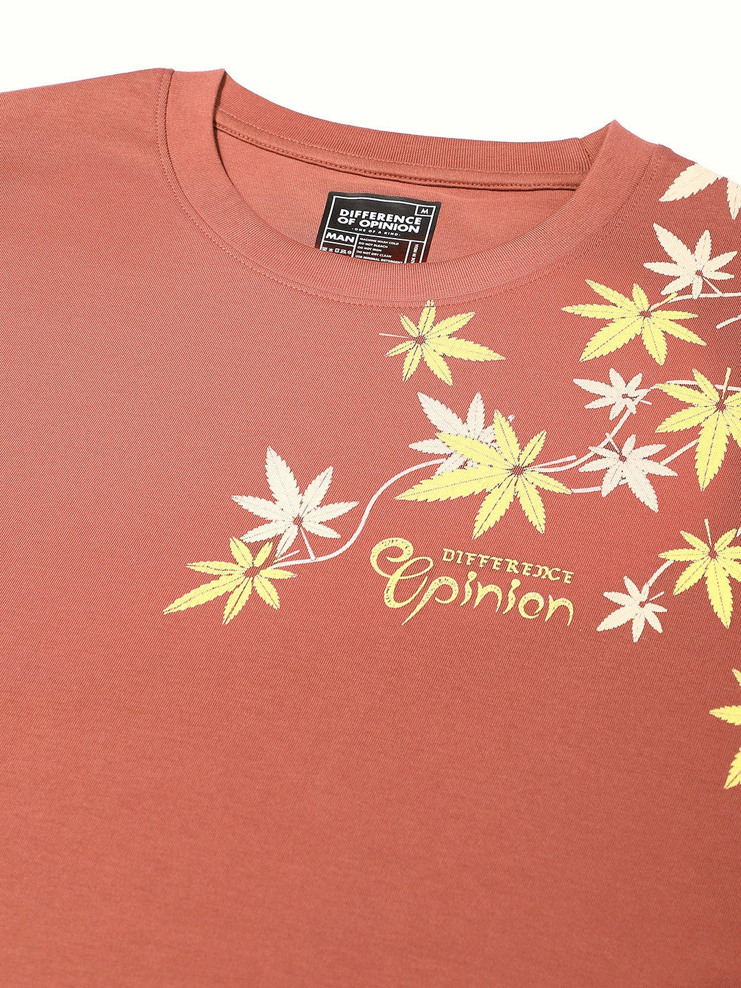 Mens Half Sleeve Round Neck Embroidered Oversized Fit Tshirts