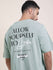 Mens Half Sleeve Round Neck Back Printed Oversized Fit Tshirts