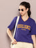 Womens Half Sleeve V-Neck Printed Oversized Fit Tshirts