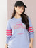 Womens Full Sleeve Round Neck Printed Oversized Fit Tshirts
