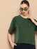 Womens Half Sleeve Round Neck Solid Oversized Fit Tshirts
