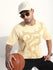 Mens Half Sleeve Round Neck Printed Oversized Fit Tshirts