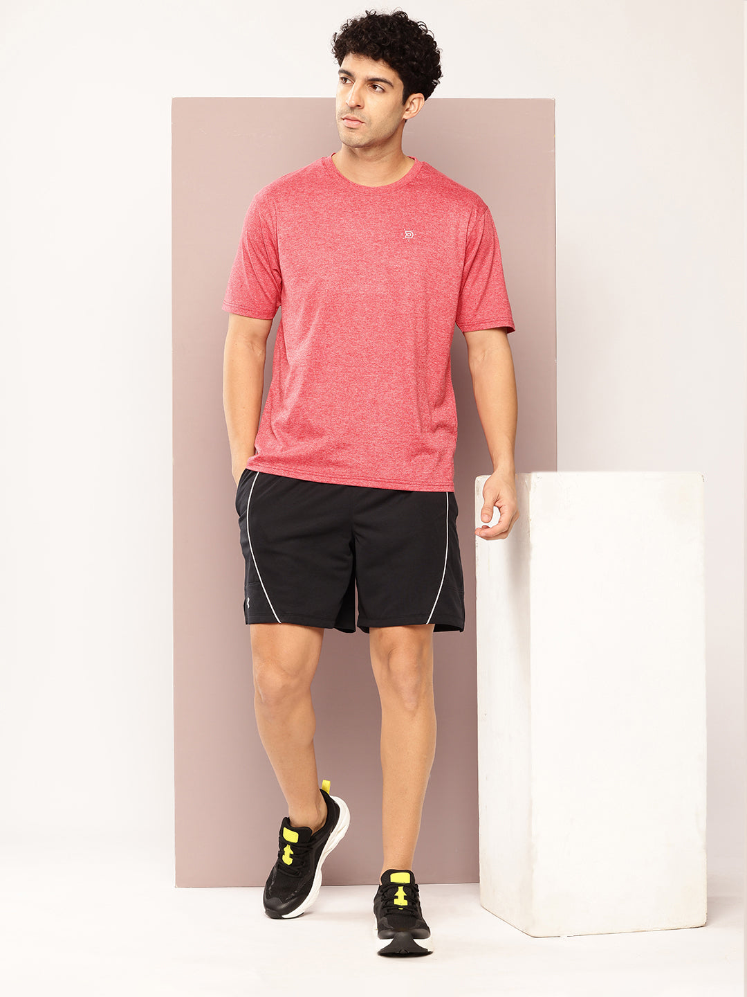 Mens Short Sleeve Round Neck Oversized Polyster Tshirt