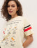 Womens Half Sleeve Round Neck Printed Oversized Fit Tshirts