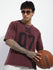 Mens Half Sleeve Round Neck Striped Oversized Fit Tshirts