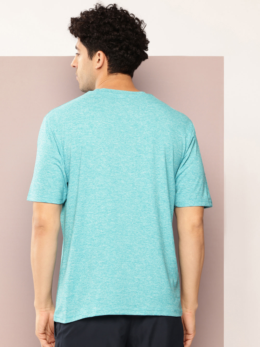 Mens Short Sleeve Round Neck Oversized Polyster Tshirt