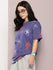 Womens Half Sleeve Round Neck All-Over Printed Oversized Fit Tshirts
