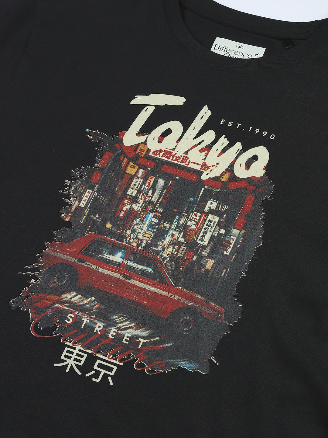 Mens Printed Oversized Cotton Round Neck Tshirt