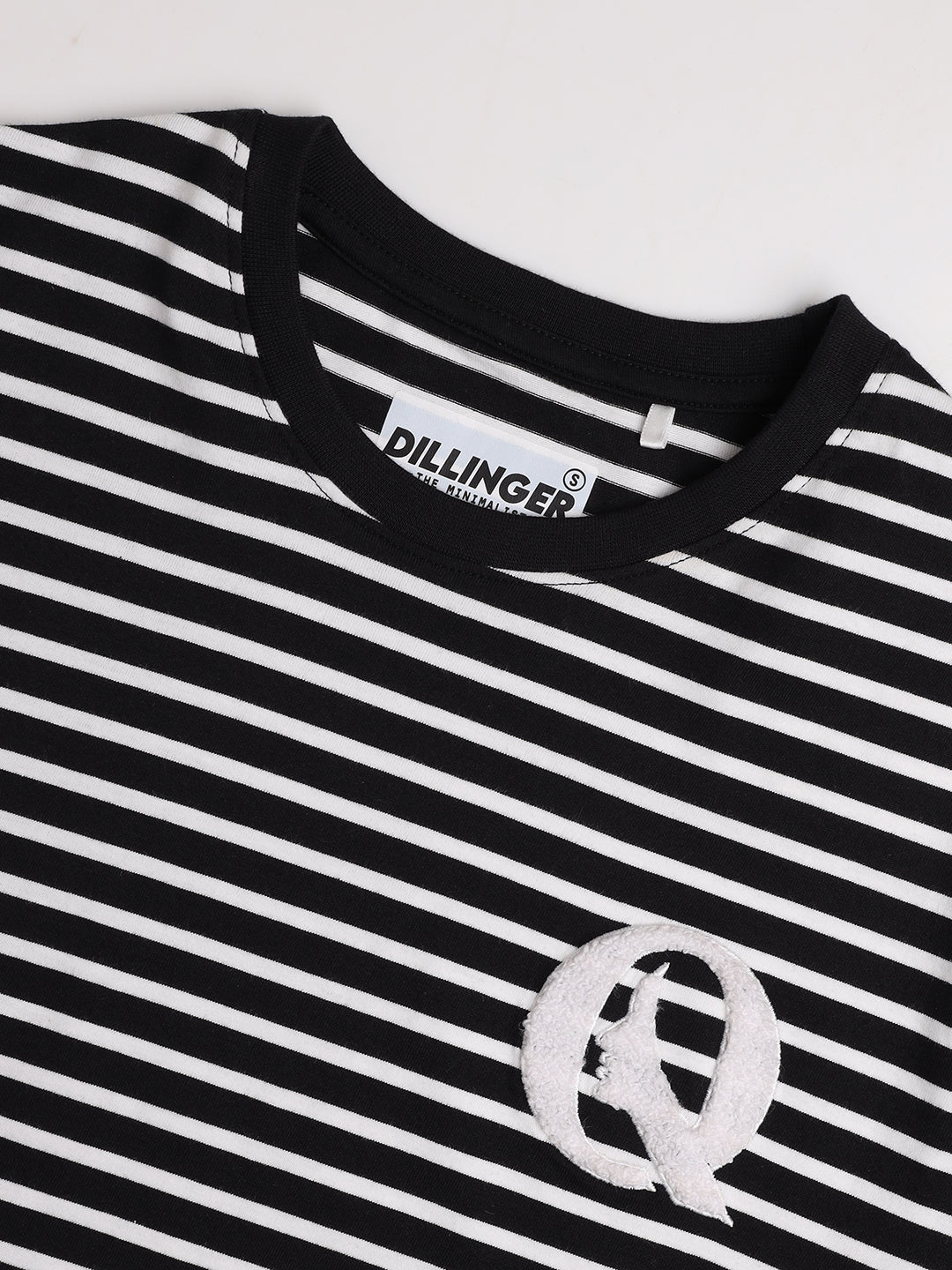 Womens Striped Oversized Fit Cotton T-Shirt