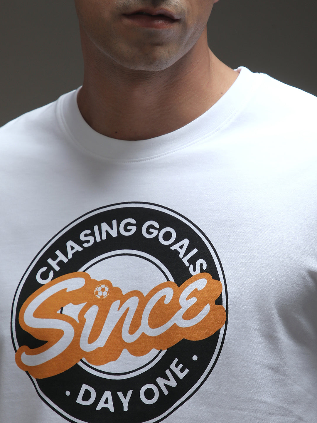 Mens Half Sleeve Round Neck Printed Oversized Fit Tshirts