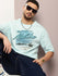 Mens Half Sleeve Round Neck Printed Oversized Fit Tshirts