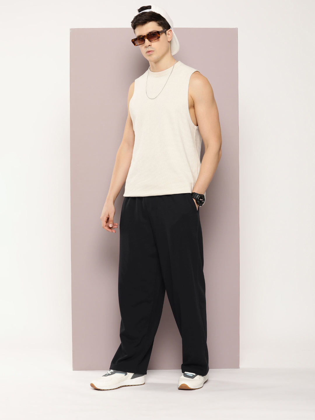 Men Super Soft Cotton Extra Baggy Korean Pant