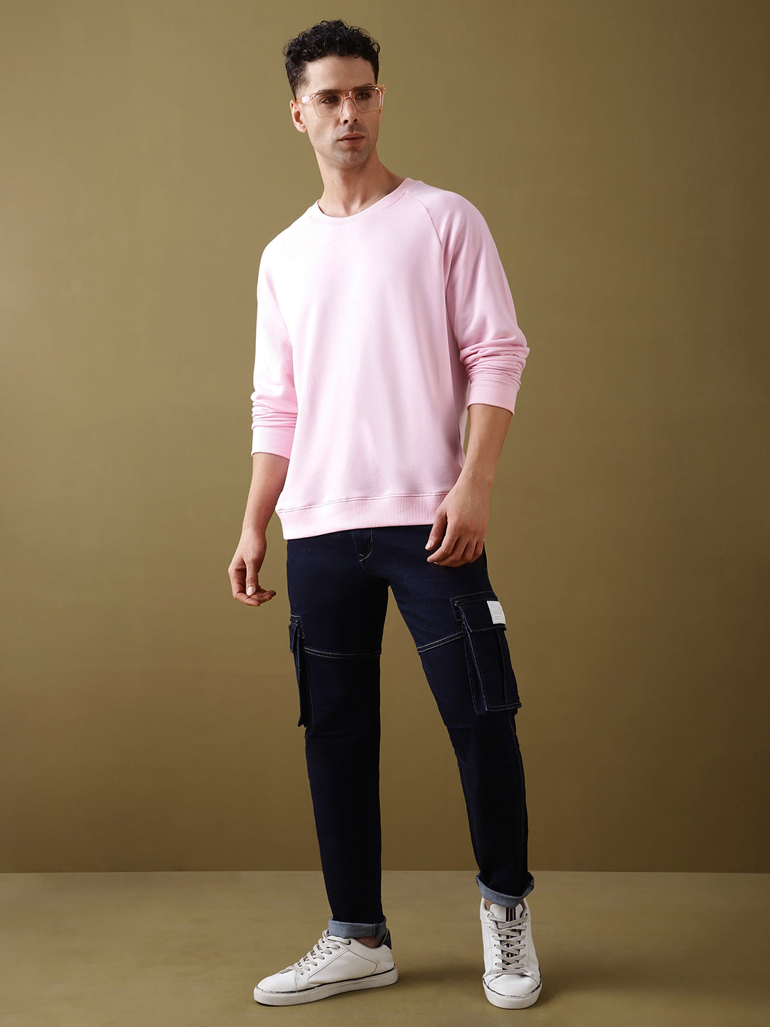 Mens Full Sleeve Round Neck Oversized Fit T-Shirts
