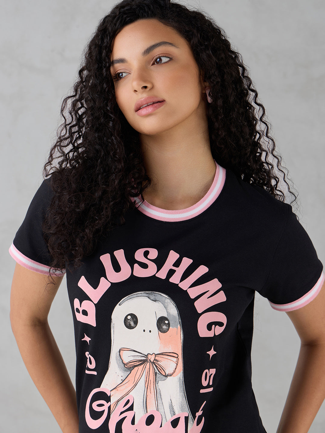 Womens Half Sleeve Printed Regular Fit Tshirt
