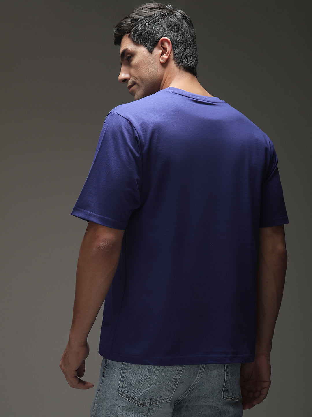 Mens Half Sleeve Round Neck Printed Oversized Fit Tshirts