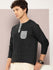 Mens Full Sleeve Henley Neck All-Over Striped Regular Fit Tshirts