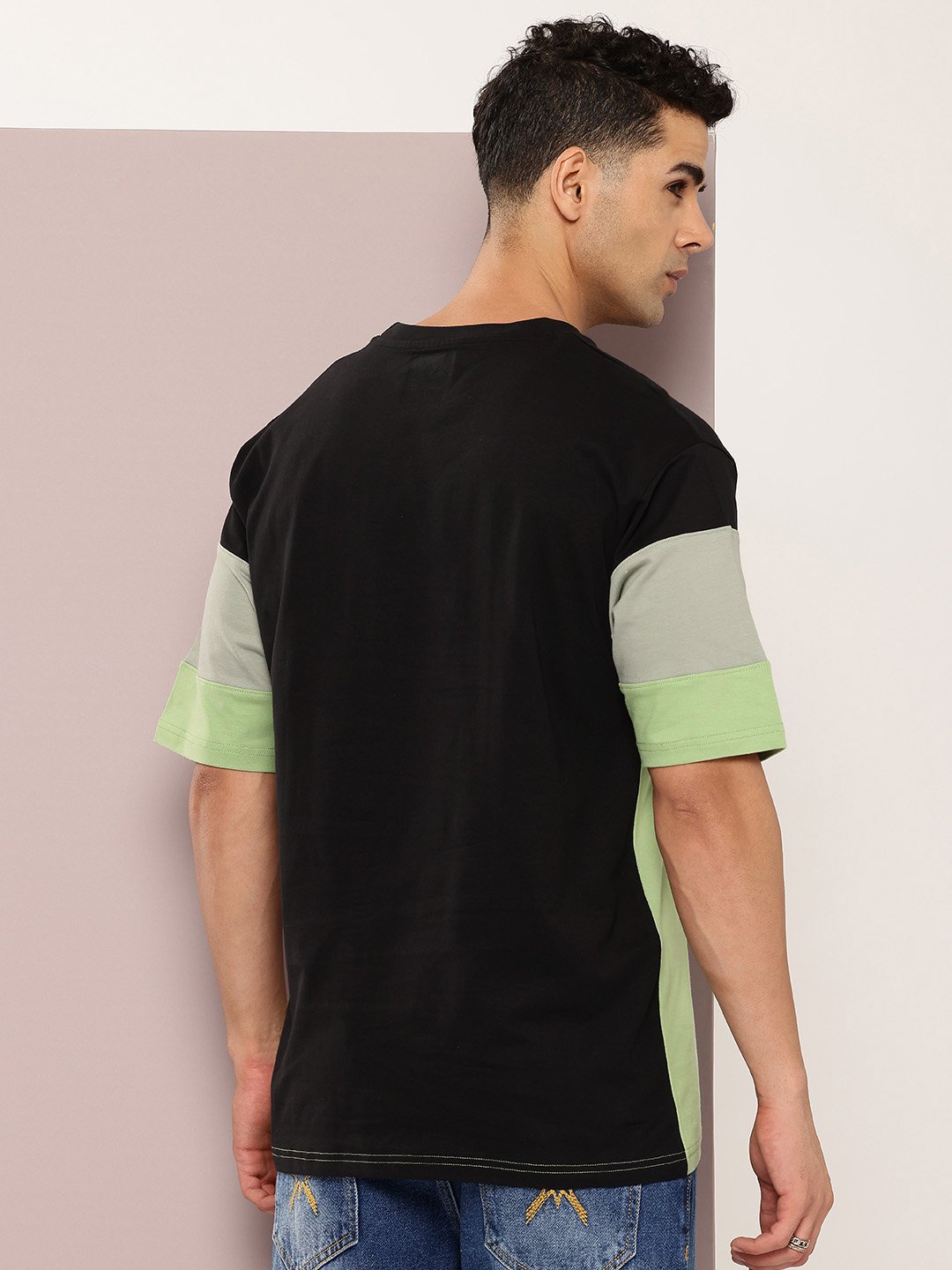 Mens Half Sleeve Round Neck Oversized Fit T-Shirts