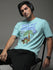 Mens Half Sleeve Drop Shoulder Printed Oversized Fit T-Shirts