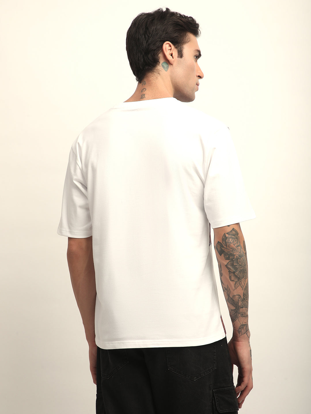 Mens Half Sleeve Round Neck Printed Oversized Fit Tshirts