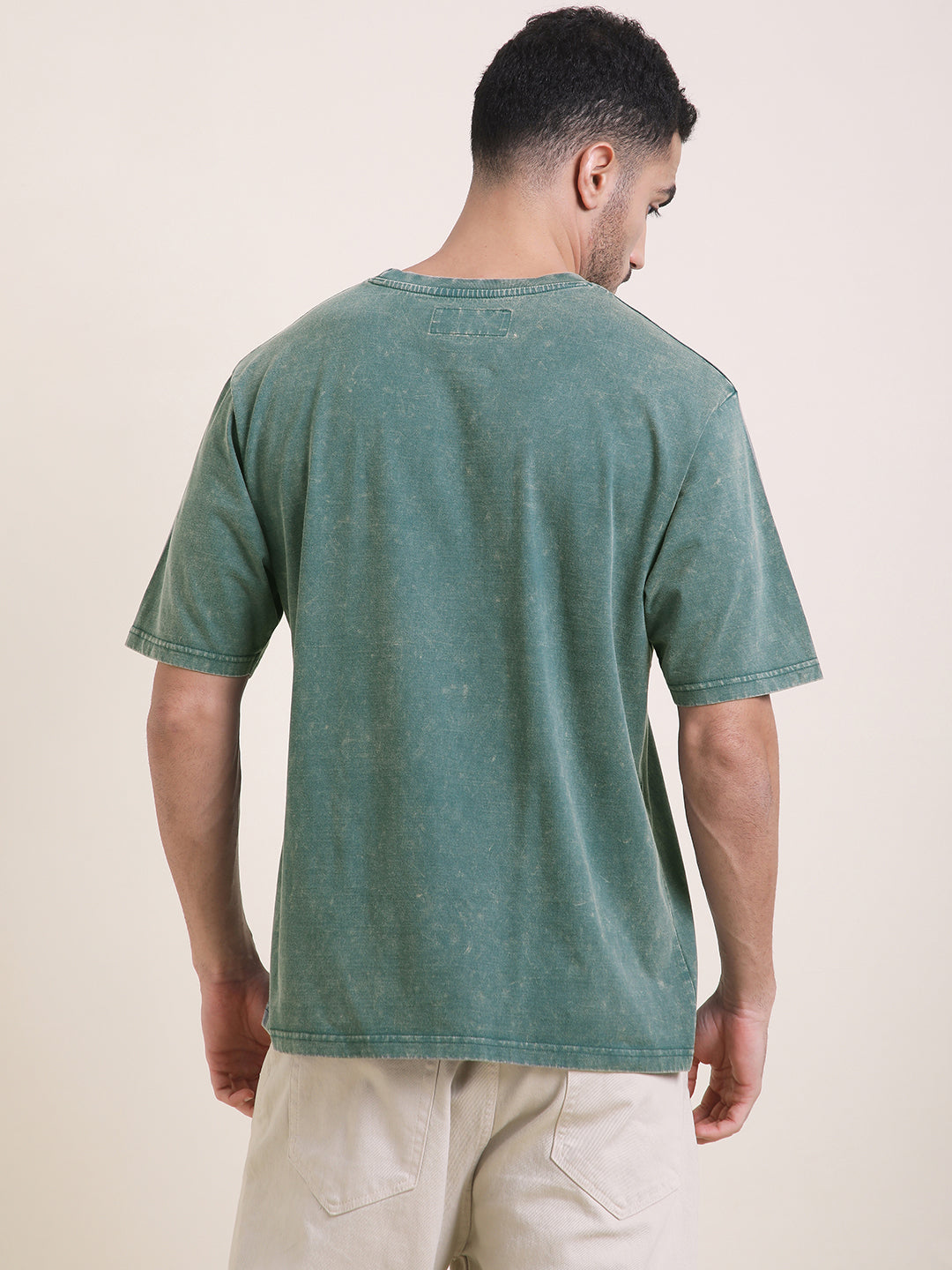 Mens Half Sleeve Round Neck Printed Oversized Fit Tshirts