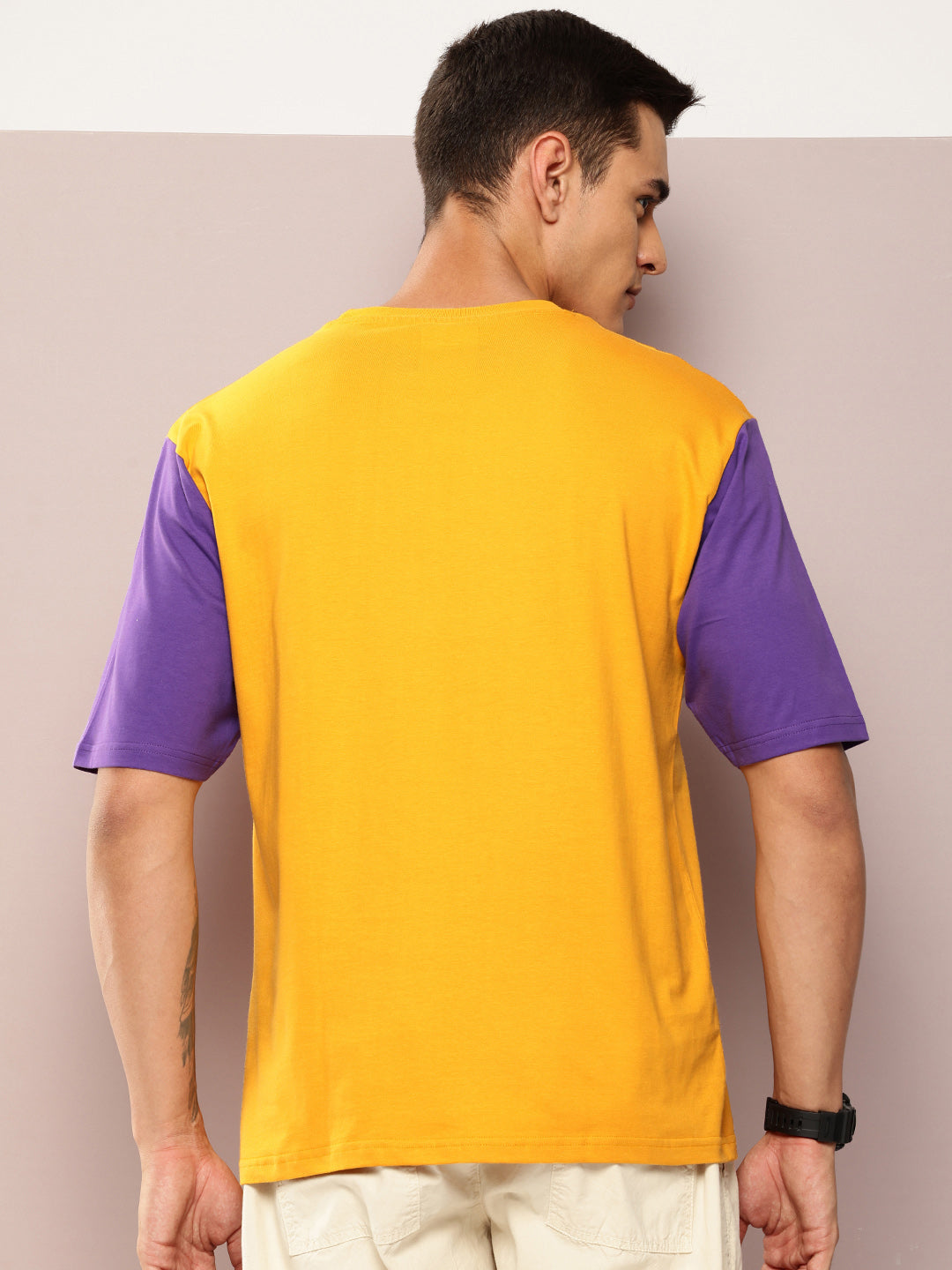 Mens Half Sleeve Round Neck Printed Oversized Fit Tshirts