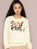 Womens Full Sleeve Round Neck Embellished Relaxed Fit Tshirts