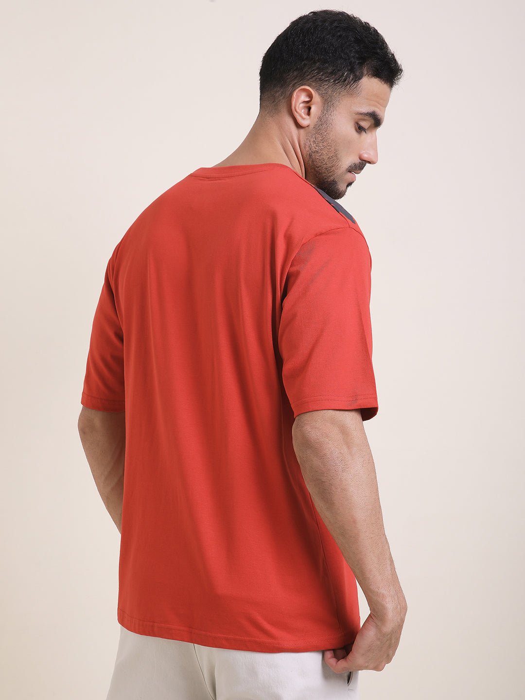 Mens Half Sleeve Round Neck Printed Oversized Fit Tshirts