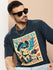 Mens Half Sleeve Round Neck Printed Oversized Fit Tshirts