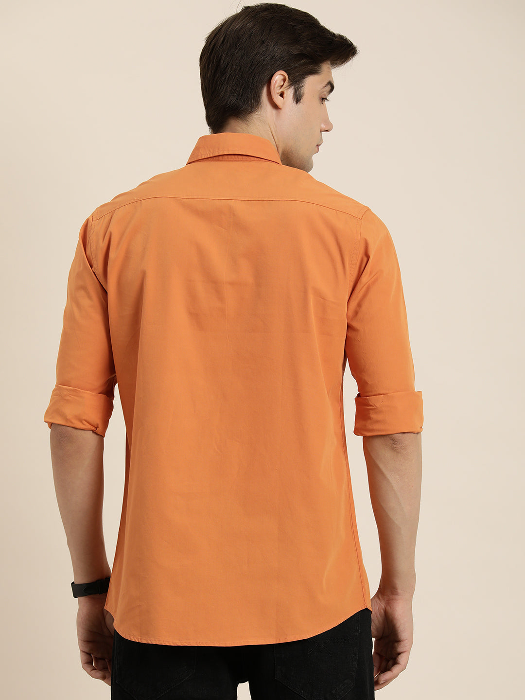 Mens Plain Full Sleeve Shirt With Pocket