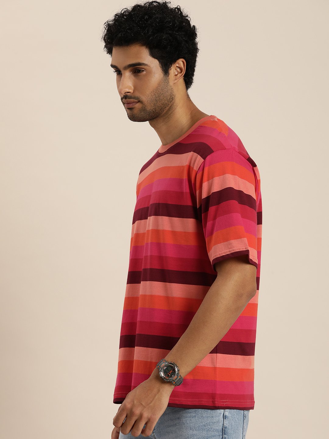 Mens Half Sleeve Round Neck Oversized Fit T-Shirts