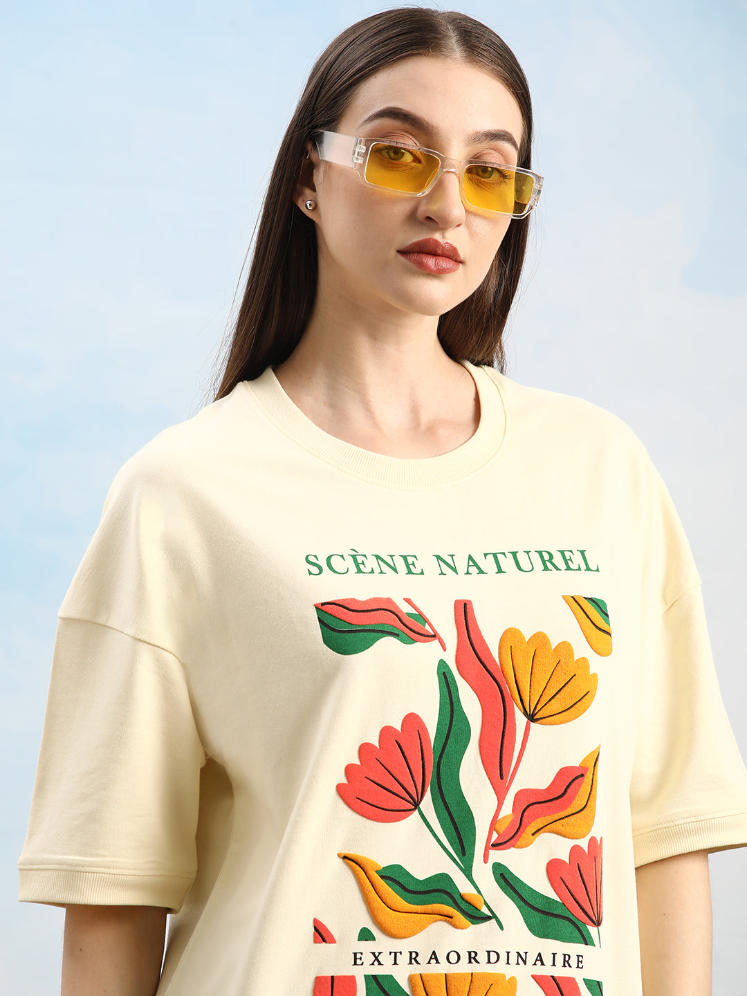 Mens Half Sleeve Printed Oversized Tshirt