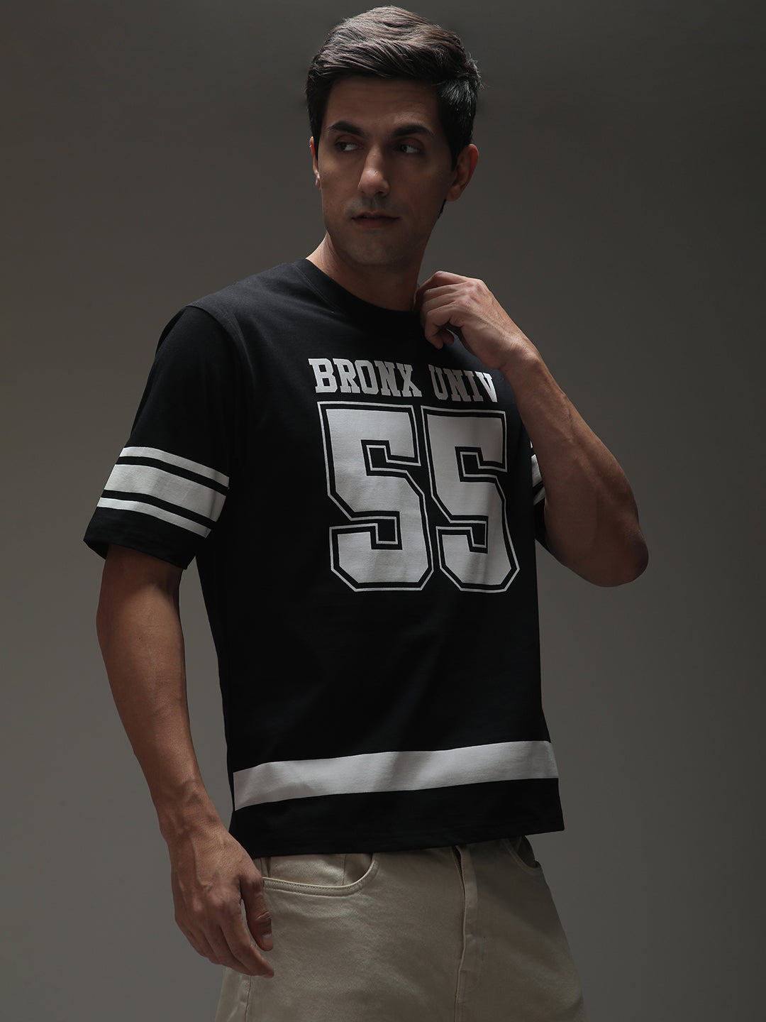 Mens Half Sleeve Round Neck Printed Oversized Fit Tshirts