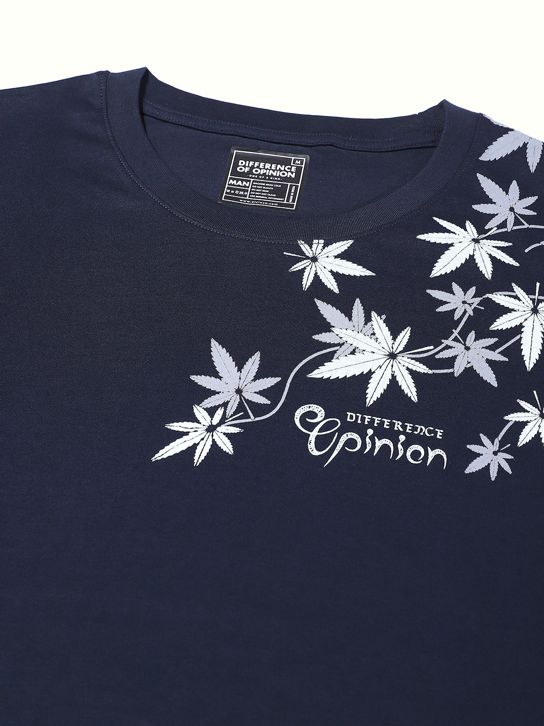 Mens Half Sleeve Round Neck Embroidered Oversized Fit Tshirts