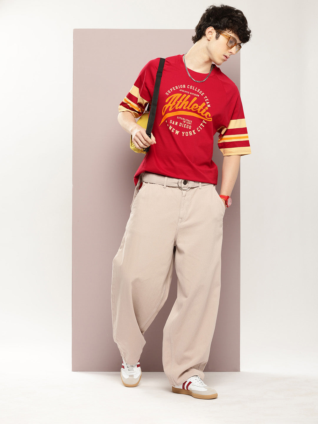 Mens Half Sleeve Round Neck Printed Oversized Fit Tshirts