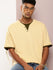 Mens Half Sleeve V-Neck Solid Oversized Fit Tshirts