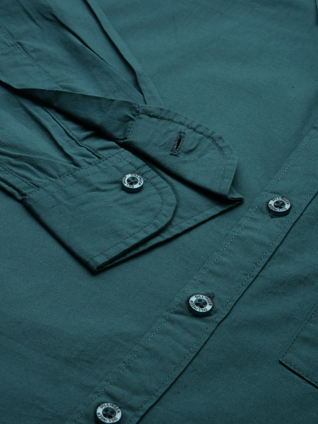 Mens Plain Full Sleeve Shirt With Pocket