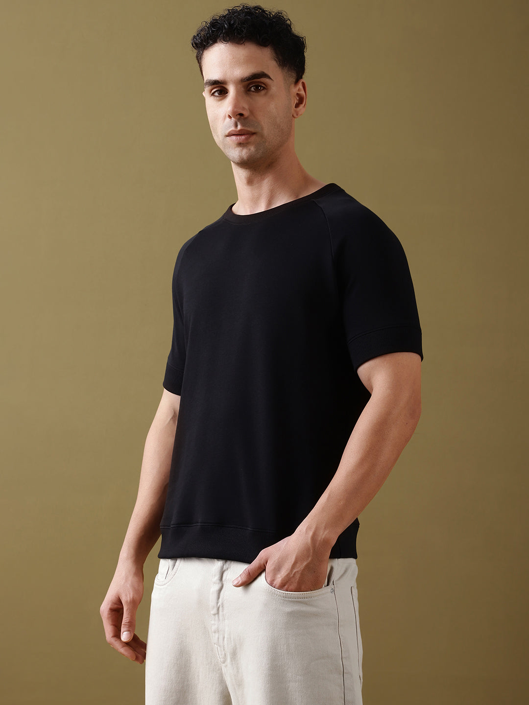 Mens Half Sleeve Round Neck Regular Fit T-Shirts