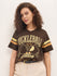 Womens Half Sleeve V-Neck Printed Oversized Fit Tshirts