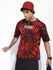 Mens Half Sleeve Round Neck Striped Oversized Fit Tshirts