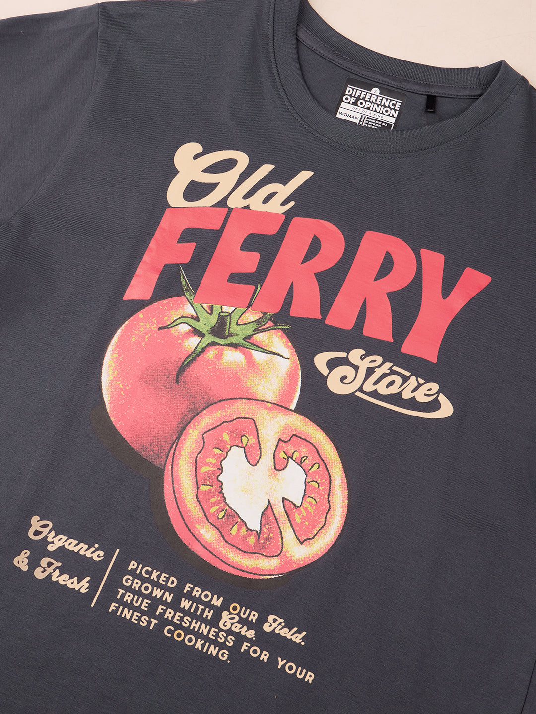 Womens Printed Oversized Cotton T-Shirt