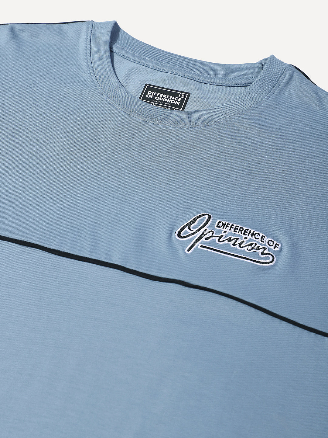 Mens Half Sleeve Round Neck Embroidered Oversized Fit Tshirts