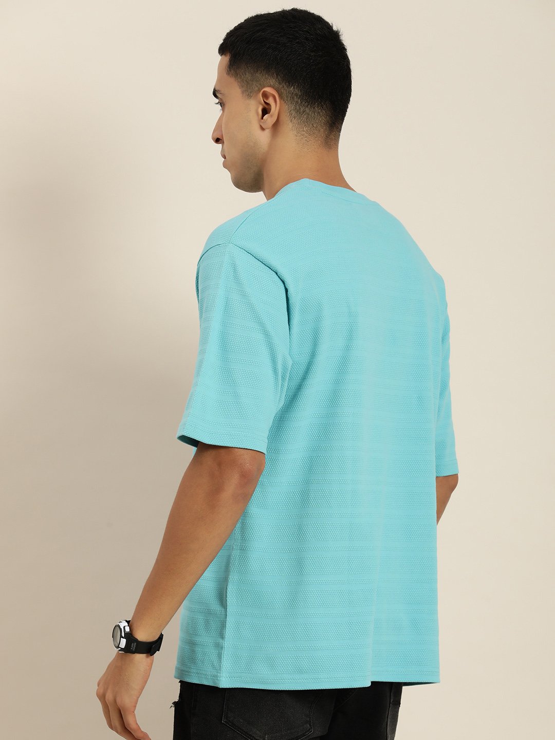 Mens Half Sleeve Round Neck Oversized Fit T-Shirts
