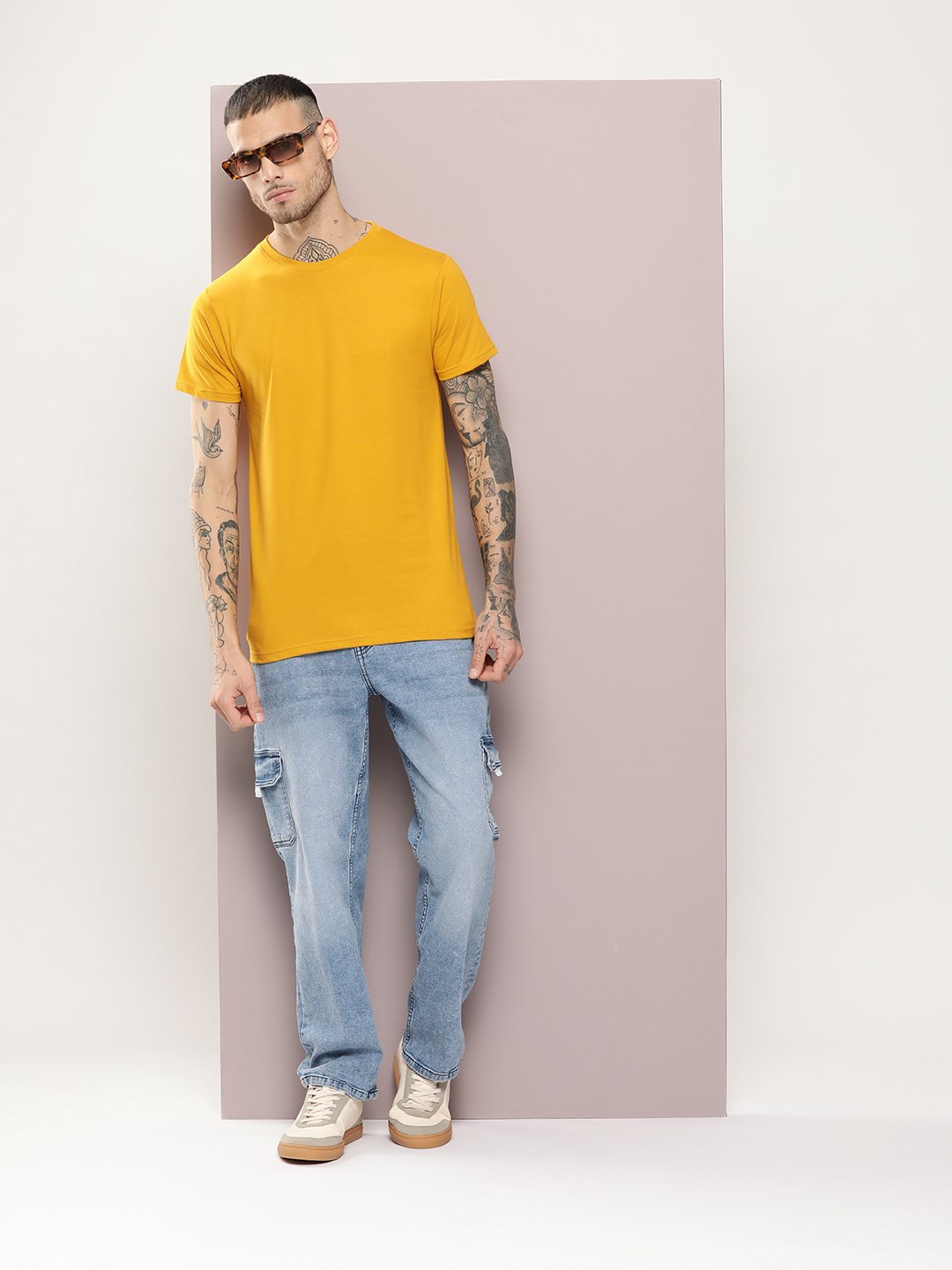 Mens Half Sleeve Round Neck Regular Fit T-Shirts
