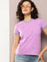 Womens Half Sleeve Round Neck Printed Regular Fit Tshirts