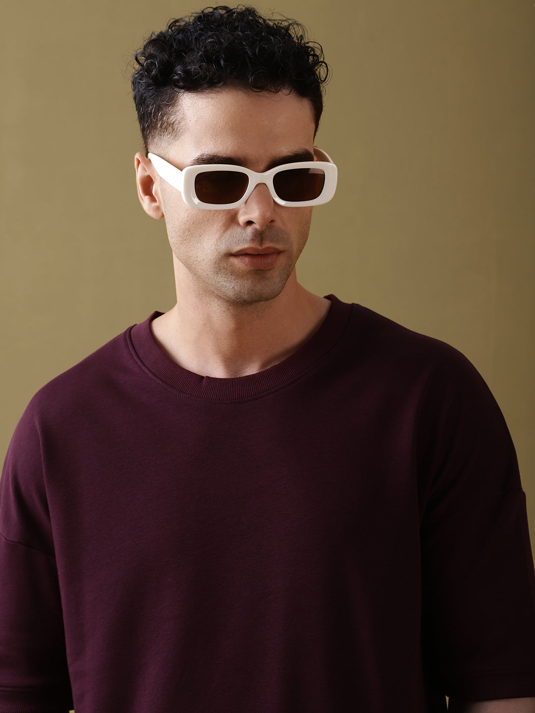 Mens Half Sleeve Round Neck Oversized Fit T-Shirts