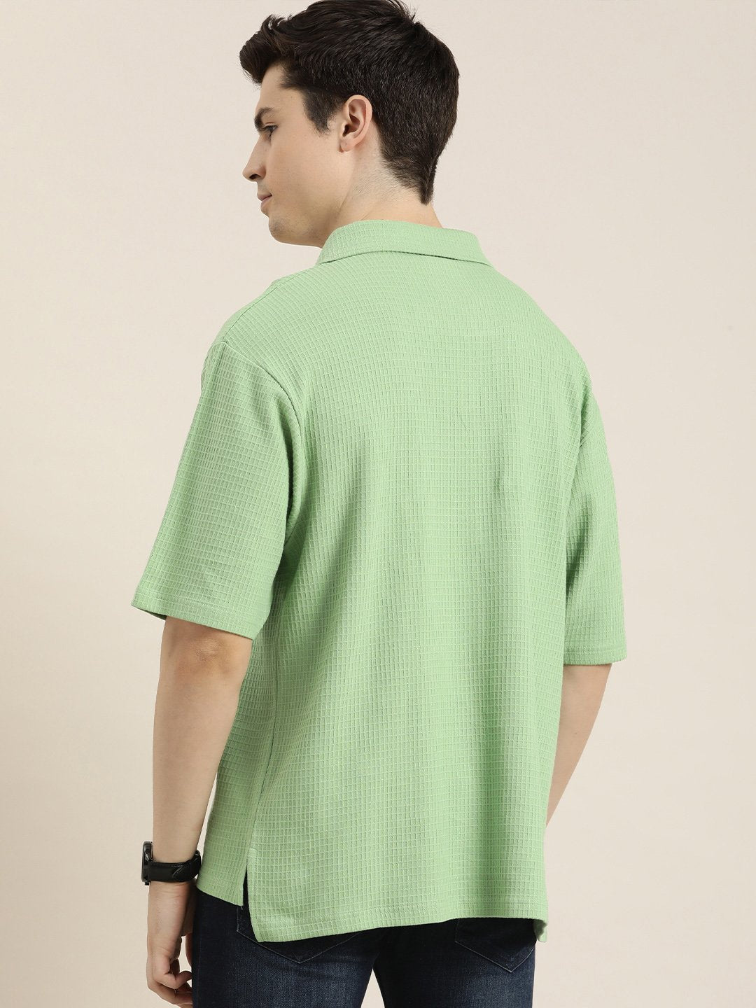 Mens Half Sleeve Oversized Fit Polo T-Shirts