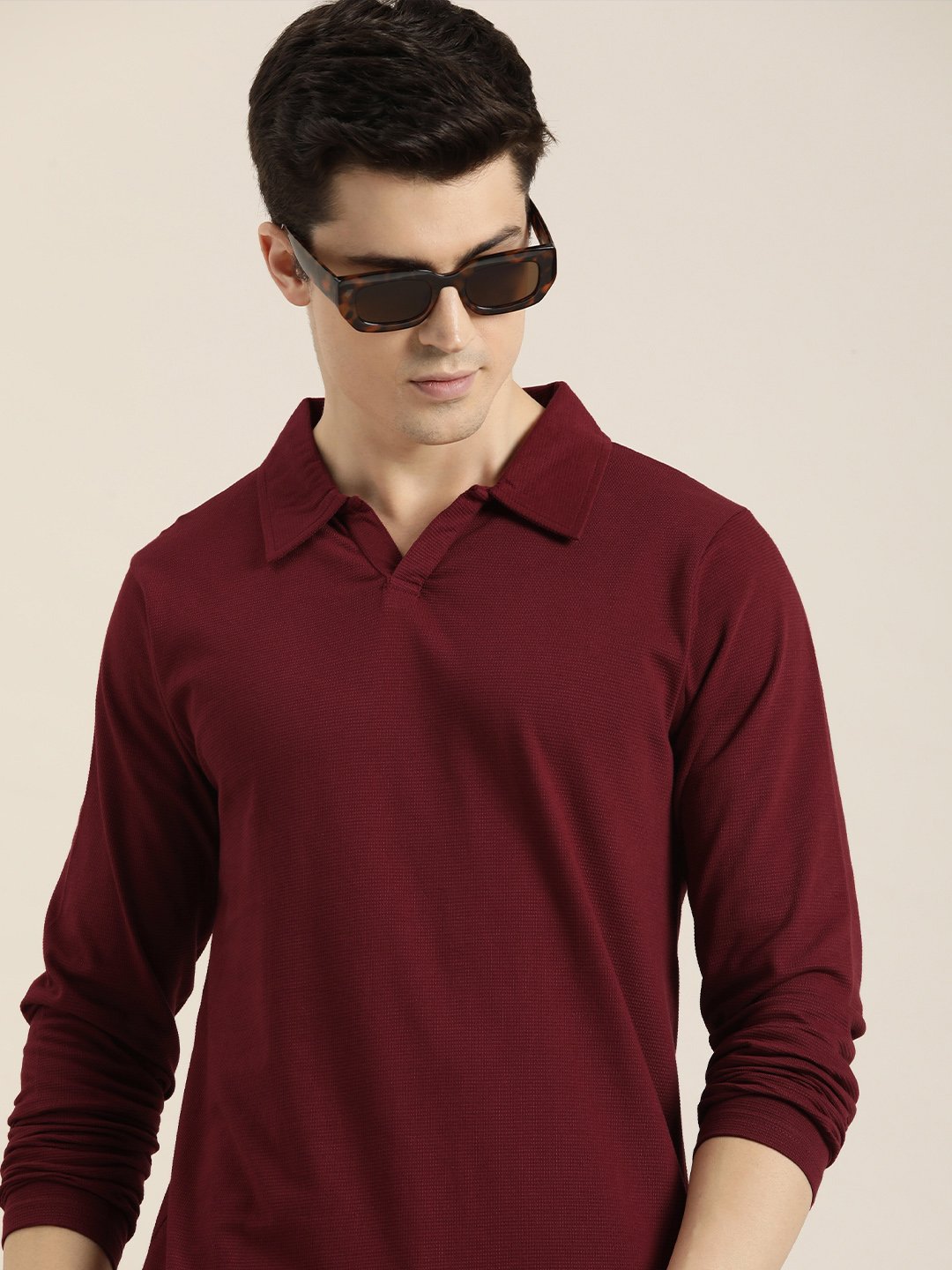 Mens Full Sleeve Regular Fit Polo T-Shirts