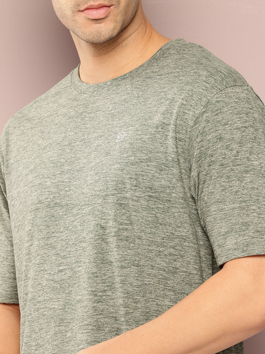 Mens Short Sleeve Round Neck Oversized Polyster Tshirt