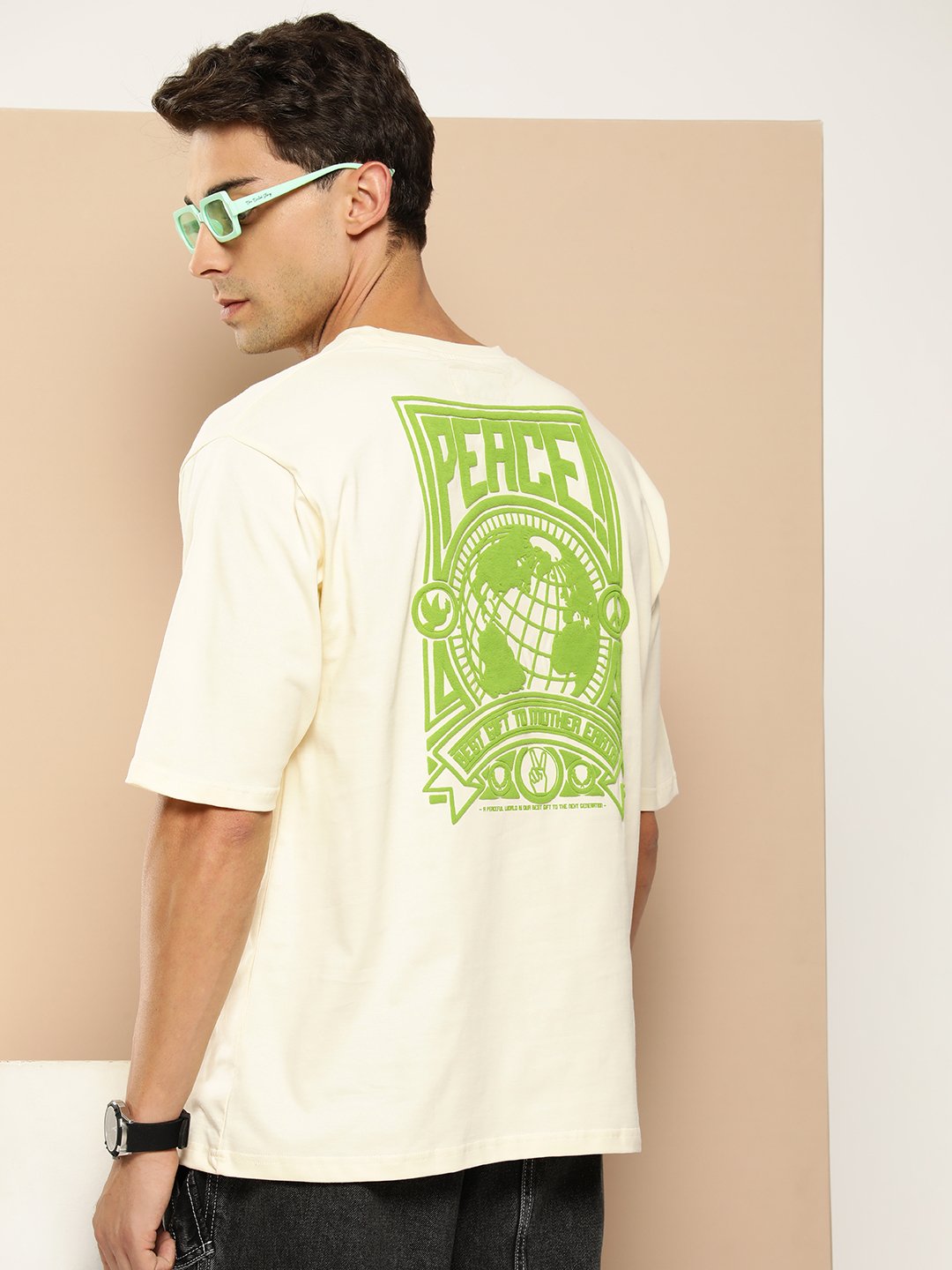 Mens Half Sleeve Round Neck Oversized Fit T-Shirts
